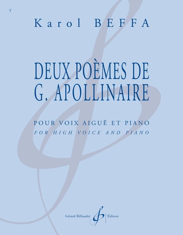 Deux Poèmes de Guillaume Apollinaire pour voix aiguë et piano Visual
